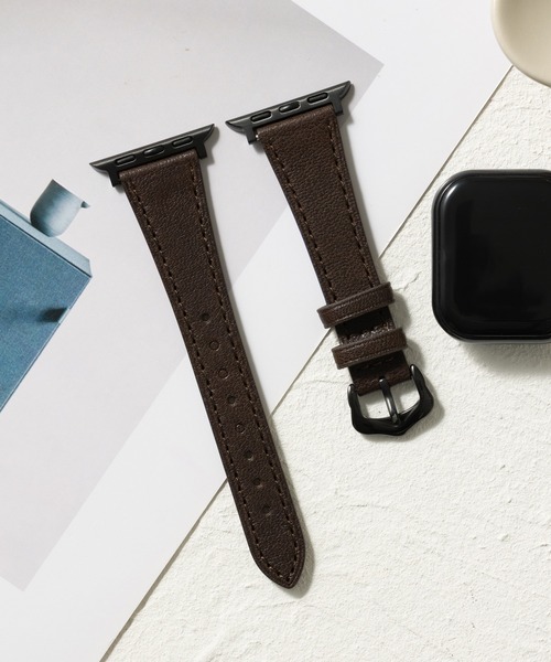 emonique（エモニーク）の「PUレザー アップルウォッチバンド Apple Watch バンド【38mm/40mm/41mm 対応】（デジタル腕時計・レディース・ブラック/ベージュ/ピンク/オリーブ/グレー系/ホワイト/ブラック系/ブラウン/ブラウン系/ホワイト系・38）」の7枚目の写真