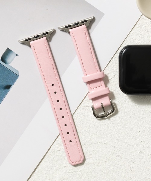 emonique（エモニーク）の「PUレザー アップルウォッチバンド Apple Watch バンド【38mm/40mm/41mm 対応】（デジタル腕時計・レディース・ブラック/ベージュ/ピンク/オリーブ/グレー系/ホワイト/ブラック系/ブラウン/ブラウン系/ホワイト系・38）」の10枚目の写真