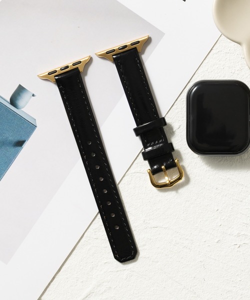emonique（エモニーク）の「PUレザー アップルウォッチバンド Apple Watch バンド【38mm/40mm/41mm 対応】（デジタル腕時計・レディース・ブラック/ベージュ/ピンク/オリーブ/グレー系/ホワイト/ブラック系/ブラウン/ブラウン系/ホワイト系・38）」の3枚目の写真