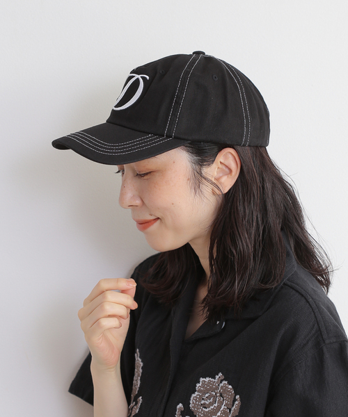 DIME(ダイム)の「【Dime/ダイム】 CURSIVE DENIM WORKER CAP(キャップ・レディース・ブラウン/スカイブルー/ブラック・FREE)」の16枚目の写真
