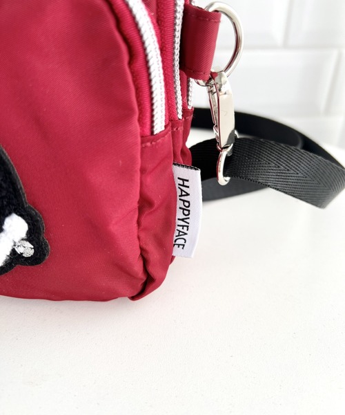 HAPPY FACE(ハッピーフェイス)の「エマ3F刺繍ショルダーRD(ショルダーバッグ・レディース・レッド・ONE SIZE)」の6枚目の写真