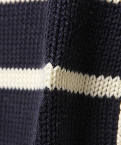 Lui's(ルイス)の「Lui's(ルイス) インターシャBIGニット(ニット/セーター・メンズ・ブラック/ホワイト・FREE)」の9枚目の写真