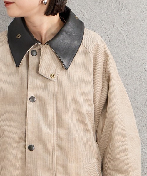 Barbour（バブアー）の「【WEB先行予約】[Barbour/バブアー] 別注 TRANSPORT トランスポートコーデュロイジャケット（その他アウター・レディース・グレイッシュベージュ/ブラウン・42/40/38/36/34）」の15枚目の写真