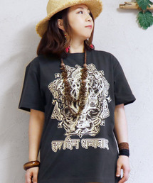 エスニック Tシャツ ガネーシャ 神様 ヒンディー