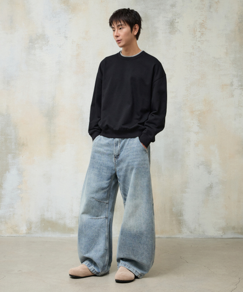 AGOD（エージーオーディー）の「スナップボタンカーブパンツ [ライトブルー]（デニムパンツ・レディース・その他・SMALL/MEDIUM/LARGE/X-LARGE）」の6枚目の写真
