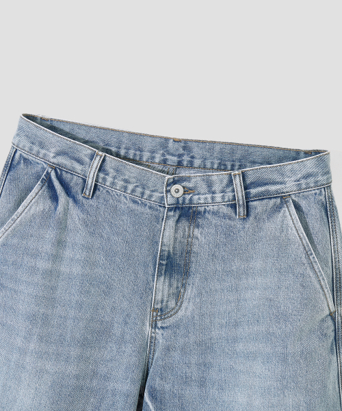 AGOD（エージーオーディー）の「スナップボタンカーブパンツ [ライトブルー]（デニムパンツ・レディース・その他・SMALL/MEDIUM/LARGE/X-LARGE）」の9枚目の写真