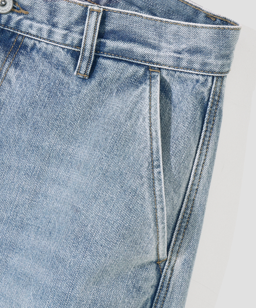 AGOD（エージーオーディー）の「スナップボタンカーブパンツ [ライトブルー]（デニムパンツ・レディース・その他・SMALL/MEDIUM/LARGE/X-LARGE）」の11枚目の写真