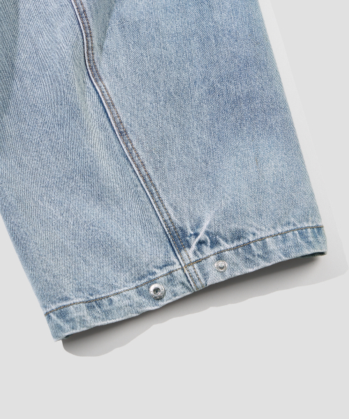 AGOD（エージーオーディー）の「スナップボタンカーブパンツ [ライトブルー]（デニムパンツ・レディース・その他・SMALL/MEDIUM/LARGE/X-LARGE）」の14枚目の写真