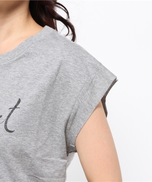 OUTLET（アウトレット）の「【Sheta】プリントTeeLuckiestgirl（Tシャツ/カットソー・レディース・グレー・FREE）」の6枚目の写真