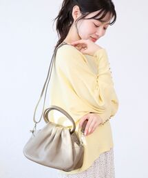 MILLELA FIRENZE ギャザーハンドルバッグ