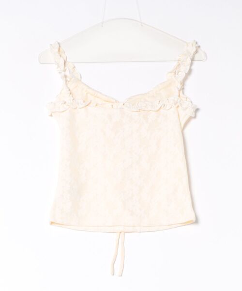 almo（アルモ）の「【TUNE】Uネックレースカットソー（Tシャツ/カットソー・レディース・ホワイト・FREE）」の8枚目の写真