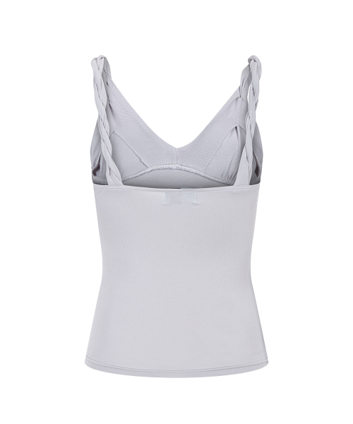 PLEASENOFOLLOW(プリーズノーフォロー)の「Shell Shirring Sleeveless Top (Light Grey)(Tシャツ/カットソー・レディース・その他・FREE)」の7枚目の写真