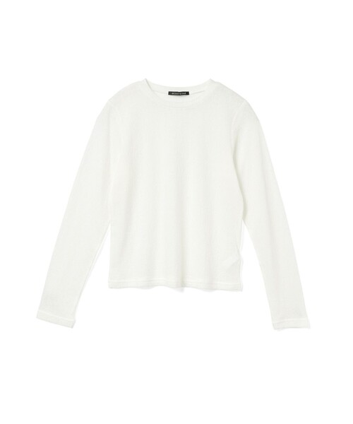 mizuiroind（ミズイロインド）の「mizuiro ind レースジャカードプルオーバー（Tシャツ/カットソー・レディース・オフホワイト/ブラック・FREE）」の3枚目の写真