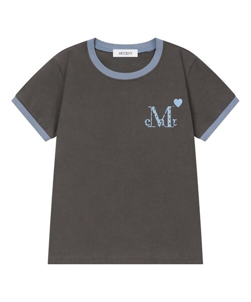 ラブリッツ ミニハートロゴ リンガー半袖Tシャツ (2カラー)（Tシャツ