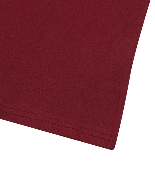 MUCENT(ムセント)の「ラブリッツ ミニハートロゴ リンガー半袖Tシャツ (2カラー)(Tシャツ/カットソー・レディース・バーガンディー/チャコール・FREE)」の3枚目の写真