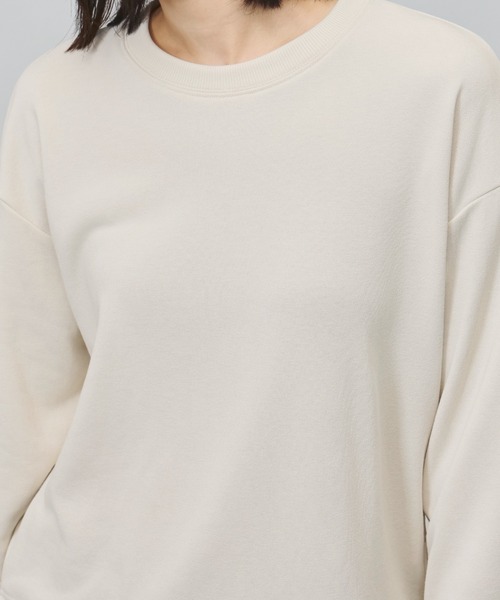 TIGORA（ティゴラ）の「ティゴラ TIGORA 薄手スウェットレイヤードロングTシャツ（スウェット・レディース・ライラック/チャコールグレー/ライトベージュ・L/M/S/XL）」の20枚目の写真