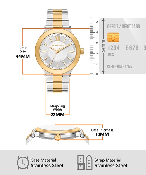 MICHAEL KORS（マイケルコース）の「マイケル・コース 腕時計 メンズ アナログ ステンレス MK9274（アナログ腕時計・メンズ・マルチ・FREE）」の3枚目の写真