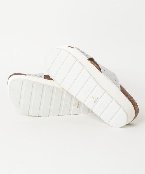 Noubel Voug Relax（ヌーベルヴォーグリラックス）の「ホワイトソール　スポーツペタンコサンダル（サンダル・レディース・ブラック/シャンパン/ホワイト/ゴールド/シルバー・M/LL/S/L）」の7枚目の写真