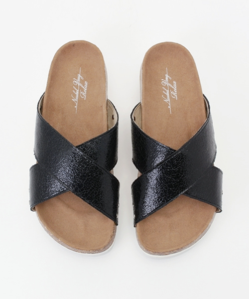 Noubel Voug Relax（ヌーベルヴォーグリラックス）の「ホワイトソール　スポーツペタンコサンダル（サンダル・レディース・ブラック/シャンパン/ホワイト/ゴールド/シルバー・M/LL/S/L）」の11枚目の写真