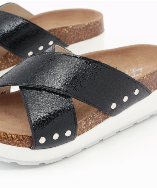 Noubel Voug Relax（ヌーベルヴォーグリラックス）の「ホワイトソール　スポーツペタンコサンダル（サンダル・レディース・ブラック/シャンパン/ホワイト/ゴールド/シルバー・M/LL/S/L）」の13枚目の写真