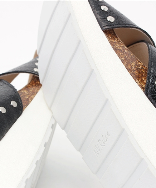 Noubel Voug Relax（ヌーベルヴォーグリラックス）の「ホワイトソール　スポーツペタンコサンダル（サンダル・レディース・ブラック/シャンパン/ホワイト/ゴールド/シルバー・M/LL/S/L）」の8枚目の写真