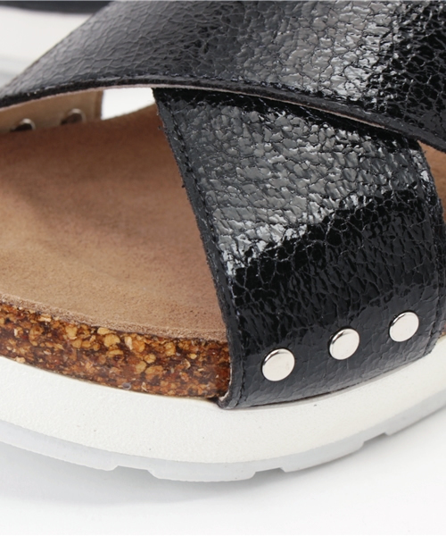 Noubel Voug Relax（ヌーベルヴォーグリラックス）の「ホワイトソール　スポーツペタンコサンダル（サンダル・レディース・ブラック/シャンパン/ホワイト/ゴールド/シルバー・M/LL/S/L）」の9枚目の写真