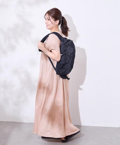 JOURNAL STANDARD(ジャーナルスタンダード)の「《追加》 リネンハーフスリーブマキシフレアワンピース(ワンピース・レディース・ピンク・40)」の9枚目の写真