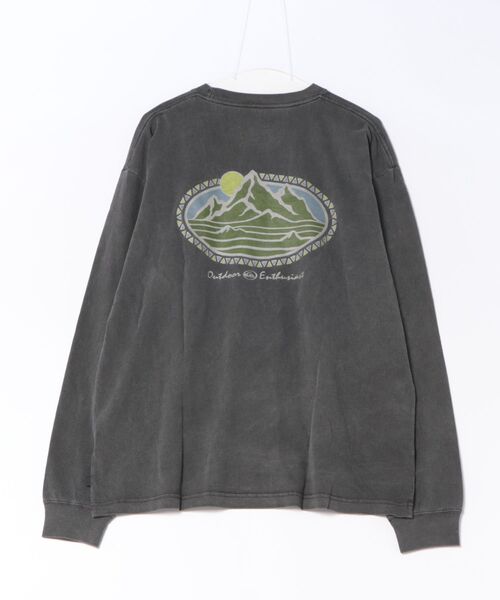 Quiksilver(クイックシルバー)の「QUIKSILVER メンズ MOUNTAIN LOVERS LT ロンT コットン100% 【2026年秋冬モデル】(Tシャツ/カットソー・メンズ・ホワイト/ブラック/グリーン・MEDIUM/LARGE/X-LARGE)」の5枚目の写真