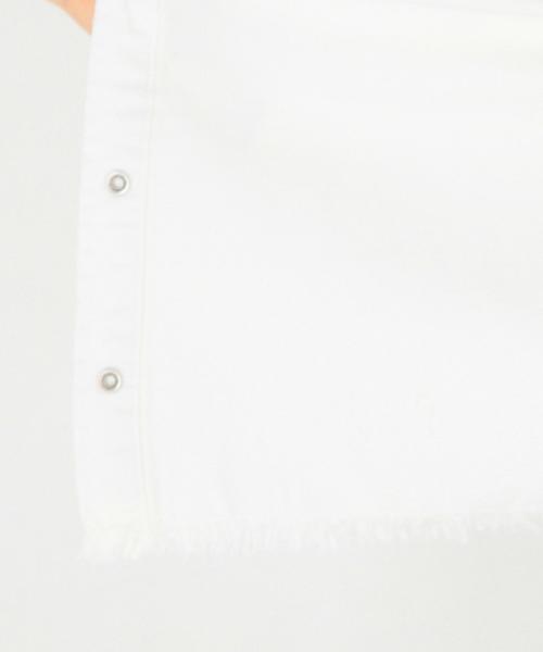 Another Edition（アナザーエディション）の「デニムフードシャツ/AEBC DNM HOOD SHT◆（シャツ/ブラウス・レディース・ライトブルー/オフホワイト・FREE）」の17枚目の写真