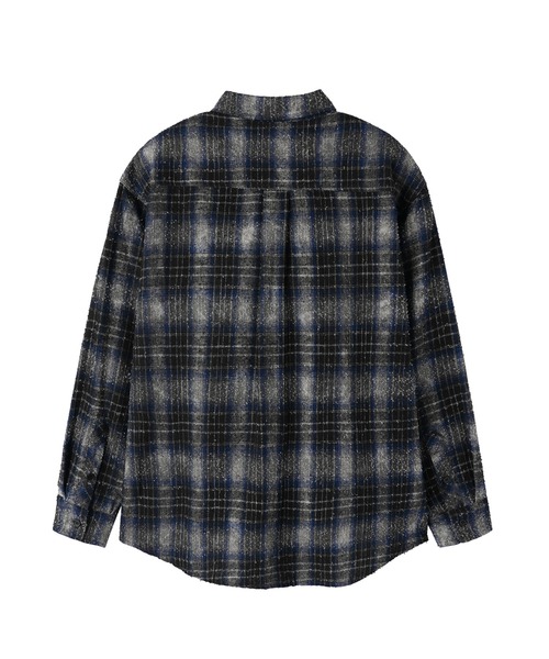 Openyard(オープンヤード)の「『Openyard/オープンヤード』DUST CHECK SHIRT/ダストチェックシャツ(シャツ/ブラウス・メンズ・ブラック・M/L)」の8枚目の写真