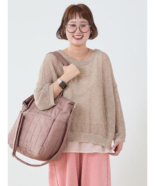 Samansa Mos2(サマンサ モスモス)の「メッシュ編みプルオーバー+ノースリーブインナーセット(ニット/セーター・レディース・ブラック/レッド/ベージュ・F)」の10枚目の写真