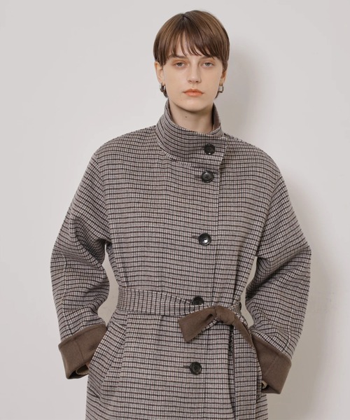 CADUNE(カデュネ)の「スタンドバイカラーコート(ダウンジャケット/コート・レディース・チェック・38/36)」の18枚目の写真