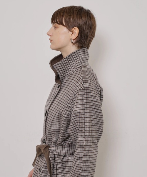 CADUNE(カデュネ)の「スタンドバイカラーコート(ダウンジャケット/コート・レディース・チェック・38/36)」の19枚目の写真