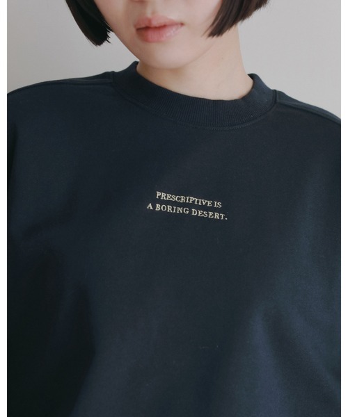 anuke（アンヌーク）の「Embroidery Over Sweat（スウェット・レディース・ネイビー/ブラウン/グレー・FREE）」の14枚目の写真