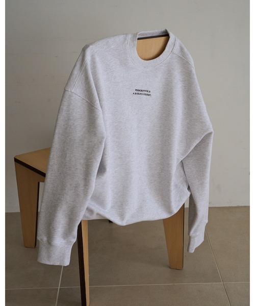 anuke（アンヌーク）の「Embroidery Over Sweat（スウェット・レディース・ネイビー/ブラウン/グレー・FREE）」の22枚目の写真