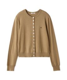 カシミヤ混釦デザインカーディガン