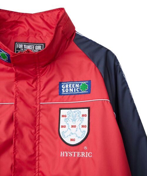 HYSTERIC GLAMOUR(ヒステリックグラマー)の「GREEN SONIC スタンドカラージャケット(ブルゾン・メンズ・ネイビー/レッド/ブラック・X-LARGE/LARGE/MEDIUM/SMALL)」の8枚目の写真