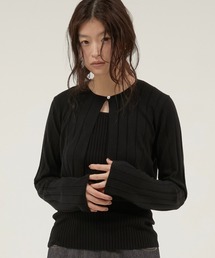 LA PEAU DE GEM | 【 LA PEAU DE GEM 】 antipilling two piece knit / アンチピリング2pニット(ニット/セーター)