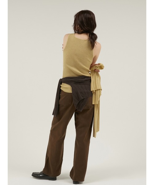 LA PEAU DE GEM(ラポドゥジェム)の「【 LA PEAU DE GEM 】 antipilling two piece knit / アンチピリング2pニット(ニット/セーター・レディース・ブラック/ブラウン/グリーン・FREE)」の12枚目の写真