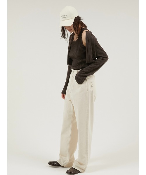 LA PEAU DE GEM(ラポドゥジェム)の「【 LA PEAU DE GEM 】 antipilling two piece knit / アンチピリング2pニット(ニット/セーター・レディース・ブラック/ブラウン/グリーン・FREE)」の17枚目の写真
