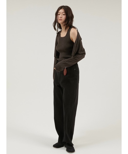 LA PEAU DE GEM(ラポドゥジェム)の「【 LA PEAU DE GEM 】 antipilling two piece knit / アンチピリング2pニット(ニット/セーター・レディース・ブラック/ブラウン/グリーン・FREE)」の20枚目の写真