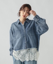 GOODデニムクロップドシャツ/797958