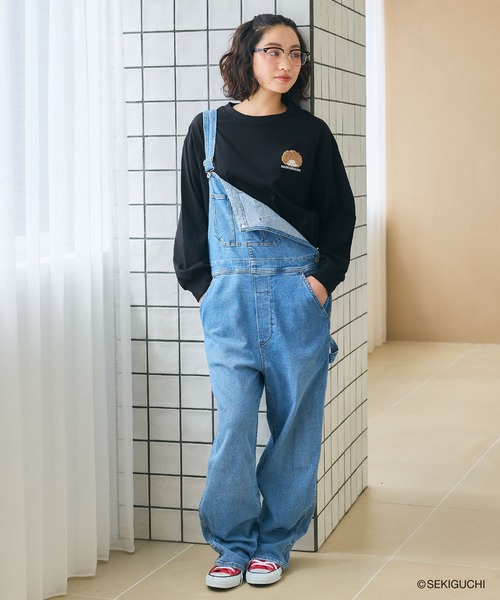 cross marche(クロスマルシェ)の「【モンチッチ】ワンポイント刺繍ロンT(Tシャツ/カットソー・レディース・オフホワイト/ブラック/ダークグリーン・L/M/LL)」の20枚目の写真