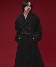 極上の肌触り】 ロングチェスターコート ダブルブレスト カシミヤ100