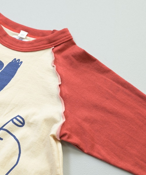JIPPON(ジポン)の「【JIPPON/日本製】パンダメローカットソー(Tシャツ/カットソー・キッズ・イエロー/グリーン/レッド/ブラック・80/90/100/110/120)」の7枚目の写真