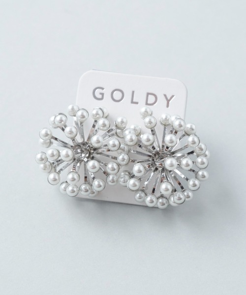 GOLDY（ゴールディ）の「シャワー パール ボリューム ピアス（ピアス（両耳用）・レディース・シルバー/ゴールド・FREE）」の10枚目の写真