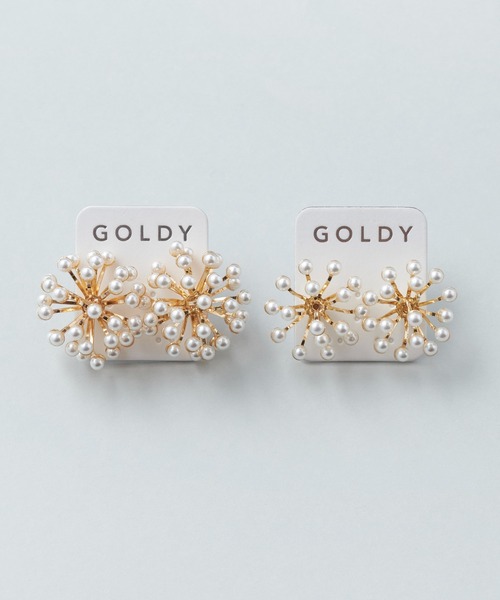 GOLDY（ゴールディ）の「シャワー パール ボリューム ピアス（ピアス（両耳用）・レディース・シルバー/ゴールド・FREE）」の13枚目の写真
