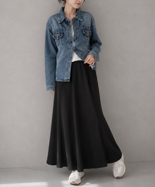 FINEnough（ファインナフ）の「デニムシャツ（テーラードジャケット・レディース・ブルー・M/S）」の12枚目の写真