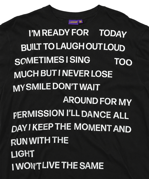 LAUGHER(ラファー)の「ロゴプリントロングスリーブTシャツ - ブラック(Tシャツ/カットソー・レディース・ブラック・MEDIUM/LARGE/X-LARGE)」の3枚目の写真