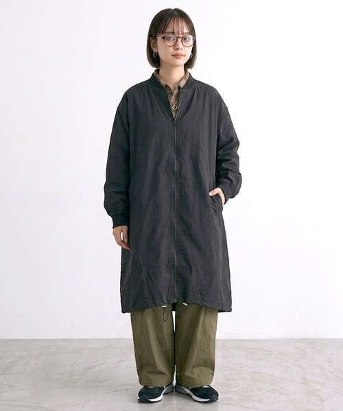 CRB（シーアールビー）の「ピーチロングMA-1（MA-1・レディース・カーキ/チャコールグレー/ブラック・F）」の10枚目の写真